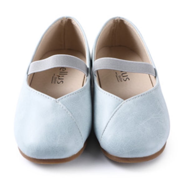 girls blue ballet shoes